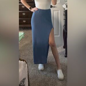 Elegant Blue Women's Skirt